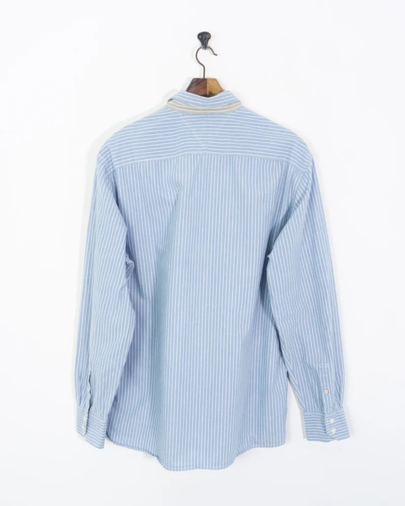 Camisa de rayas Tommy Hilfiger azul/blanco XL - Imagen 4