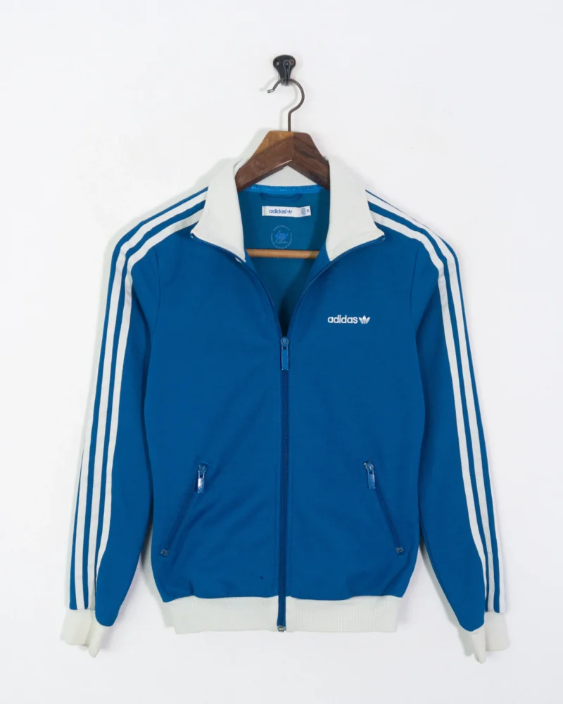 Chaqueta deportiva mujer Adidas azul/blanco M - Imagen 2