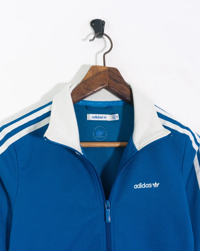 Chaqueta deportiva mujer Adidas azul/blanco M - Imagen 3