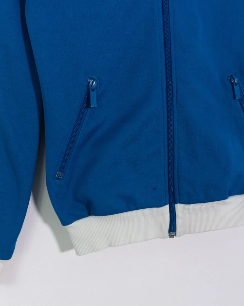 Chaqueta deportiva mujer Adidas azul/blanco M - Imagen 4