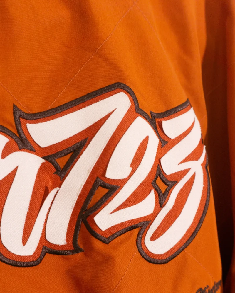 Chaqueta reversible Nike Cortez vintage 00s marrón/naranja M - Imagen 8