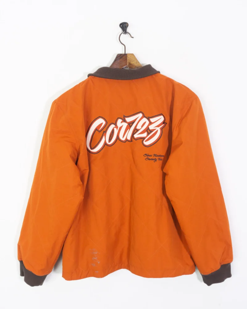 Chaqueta reversible Nike Cortez vintage 00s marrón/naranja M - Imagen 10