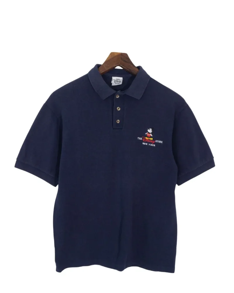 Polo Disney Store New York vintage 90s azul marino S