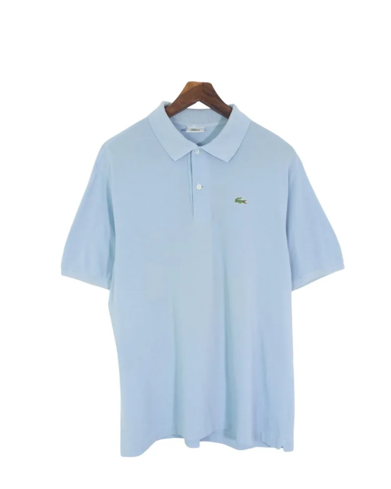 Polo Lacoste vintage 00s azul claro XL