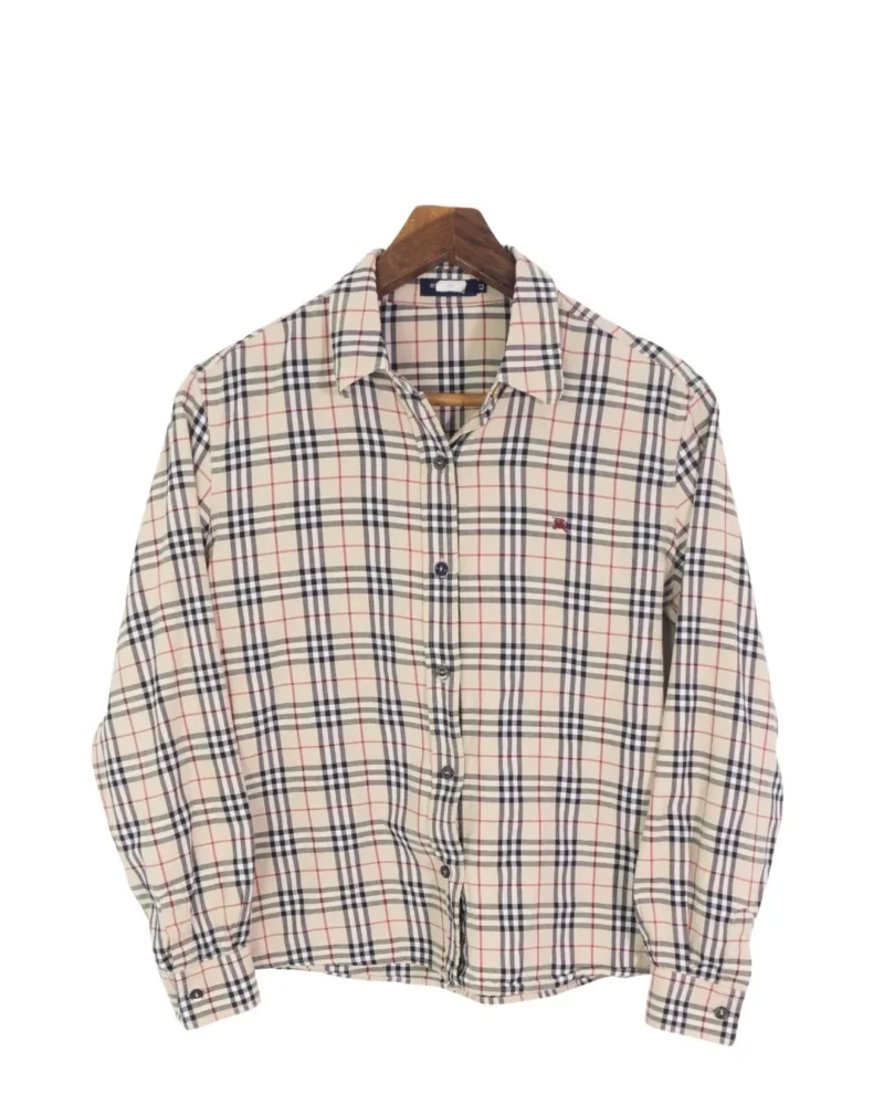 Camisa de mujer Burberrys vintage 90s 42