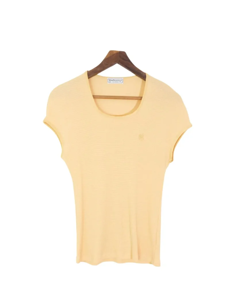 Blusa Burberrys vintage 90s amarilla 42