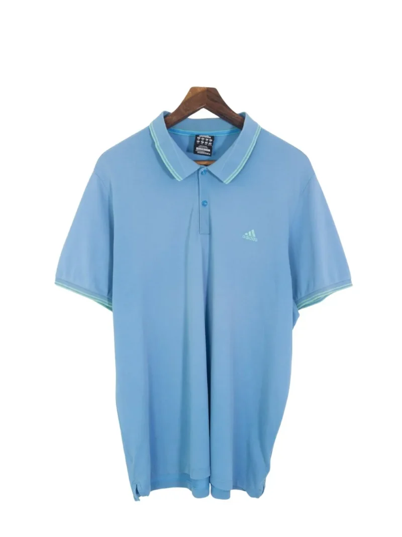 Polo Adidas vintage 00s azul claro 2XL