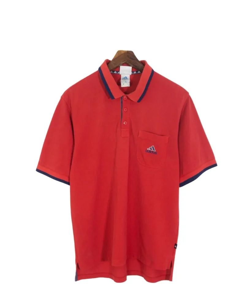 Polo Adidas vintage 00s rojo M