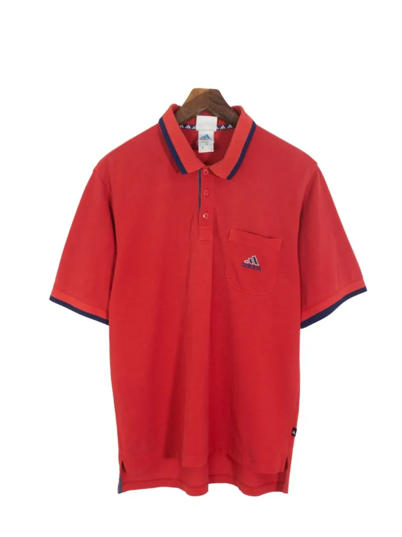 Polo Adidas vintage 00s rojo M