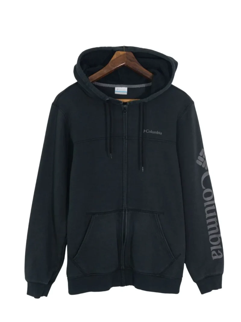 Sudadera con cremallera columbia negra M