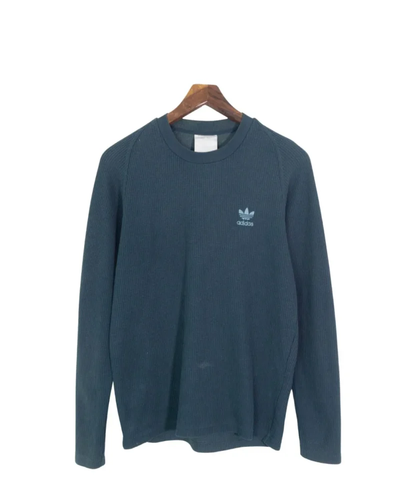 Sudadera cuello redondo Adidas vintage 90s gris L