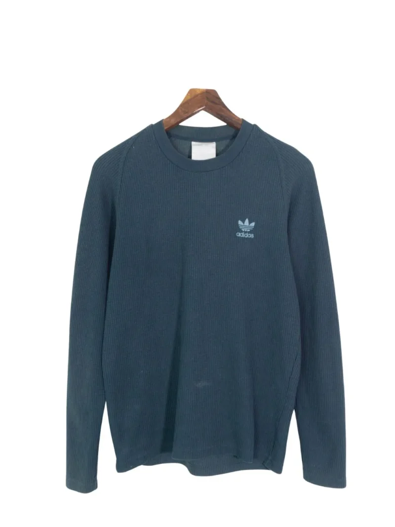 Sudadera cuello redondo Adidas vintage 90s gris L