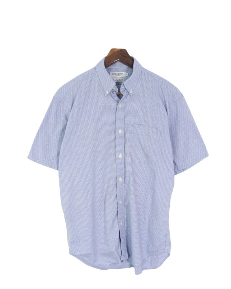 Camisa Yves Saint Laurent vintage 00s azul M