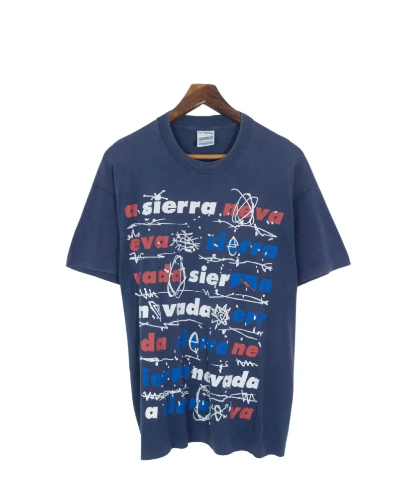 Camiseta Screen stars Sierra Nevada vintage 90s azul marino XL