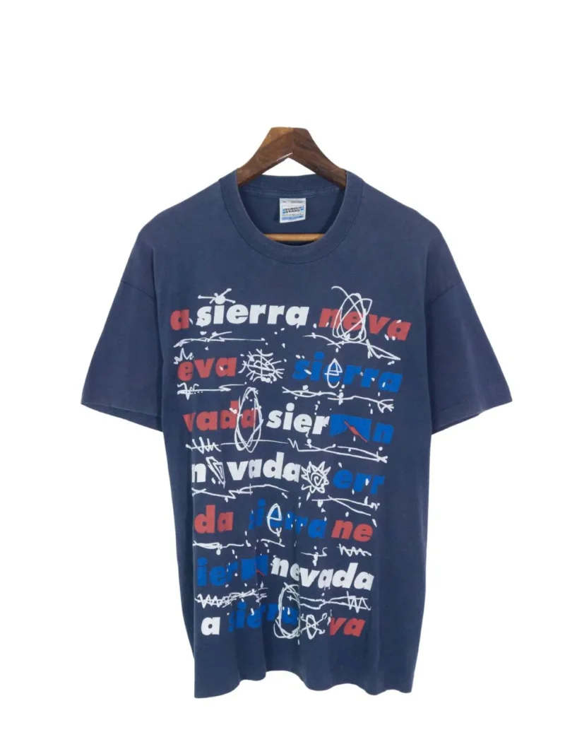 Camiseta Screen stars Sierra Nevada vintage 90s azul marino XL