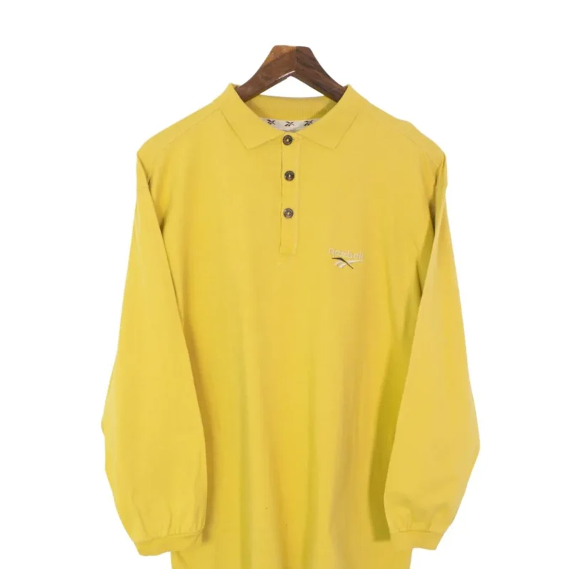 Polo manga larga Reebok vintage 00s amarillo M