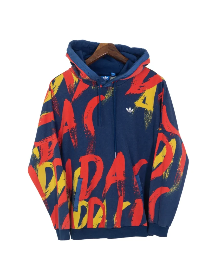 Sudadera adidas azul/rojo/naranja M