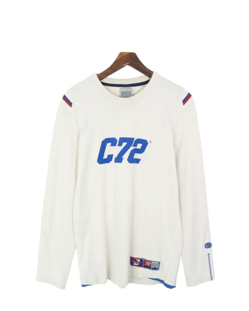 Camiseta manga larga Nike Cortez vintage 00s blanca XL