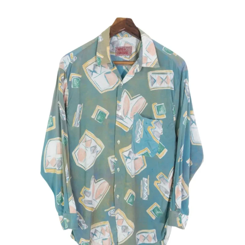 Camisa estampada vintage 90s M