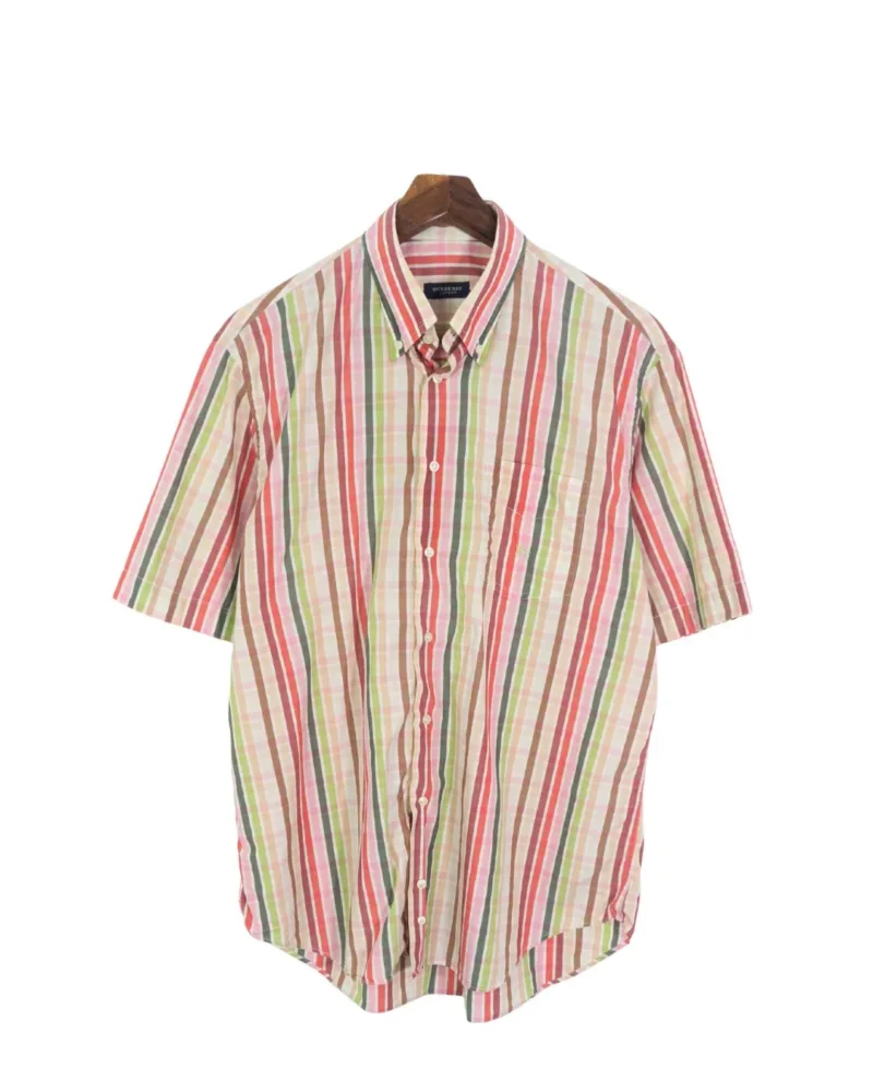 Camisa de rayas Burberrys vintage 00s L