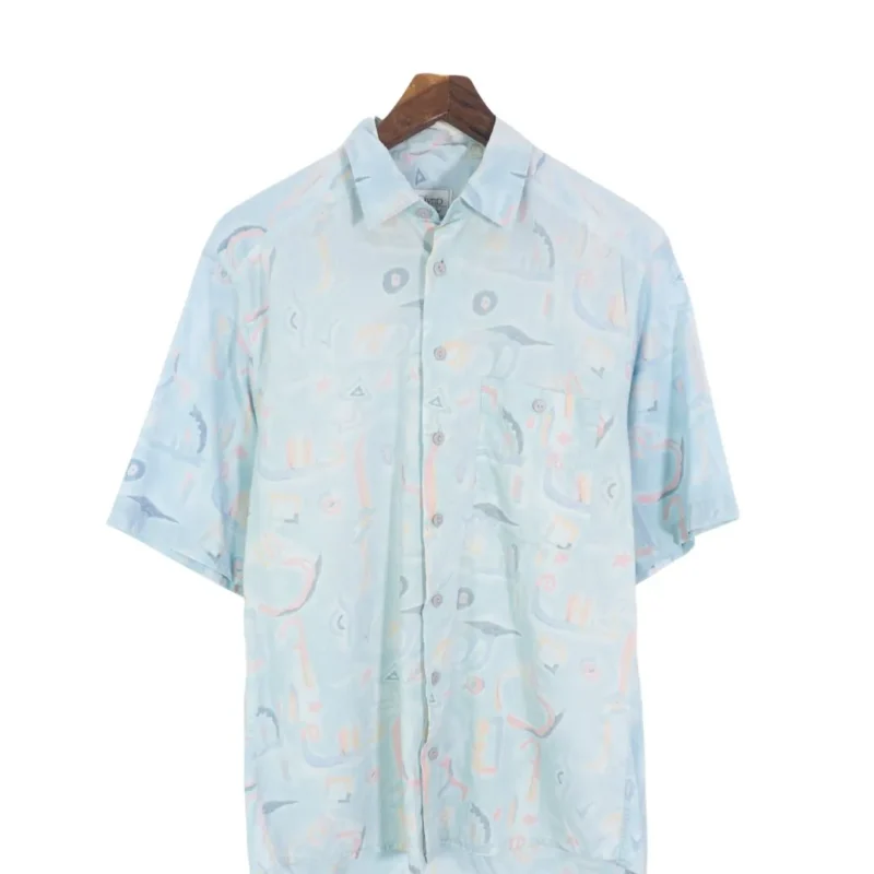 Camisa vintage 90s estampada L