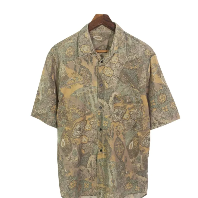 Camisa estampada vintage 90s L