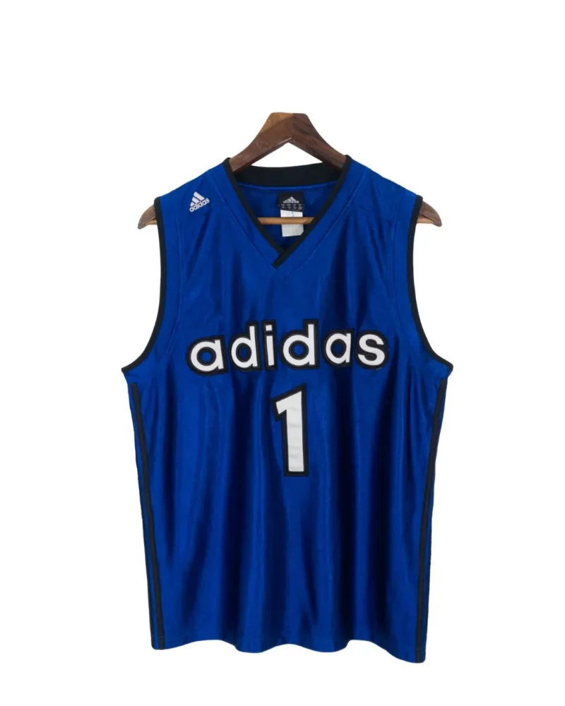 Camiseta deportiva sin mangas Adidas vintage 00s azul M