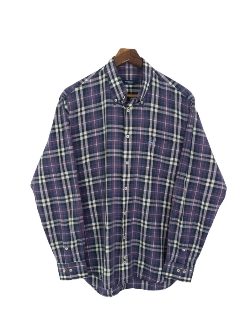Camisa de cuadro Burberrys vintage 00s L