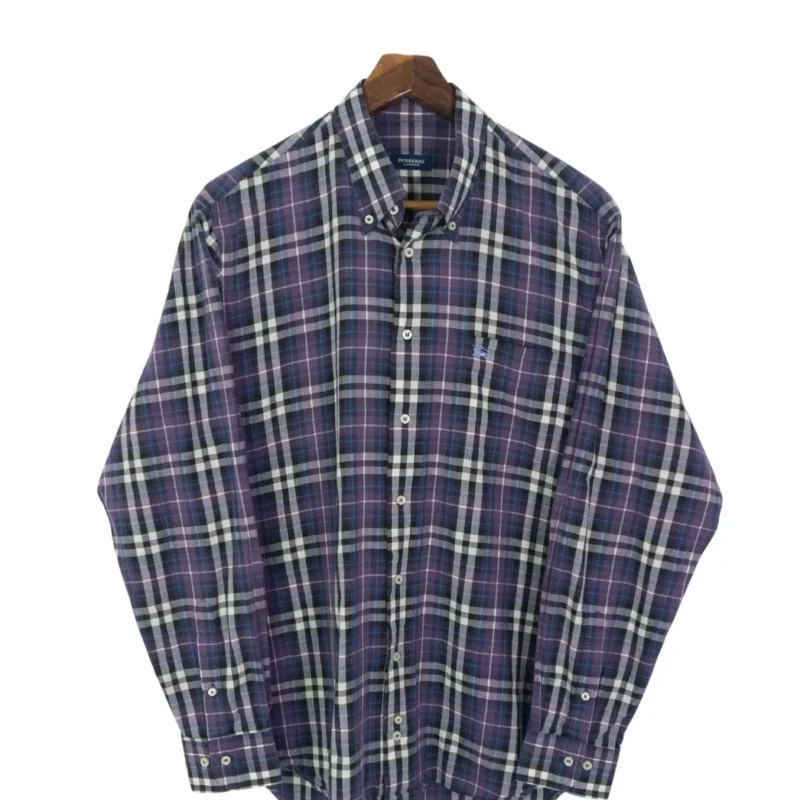 Camisa de cuadro Burberrys vintage 00s L