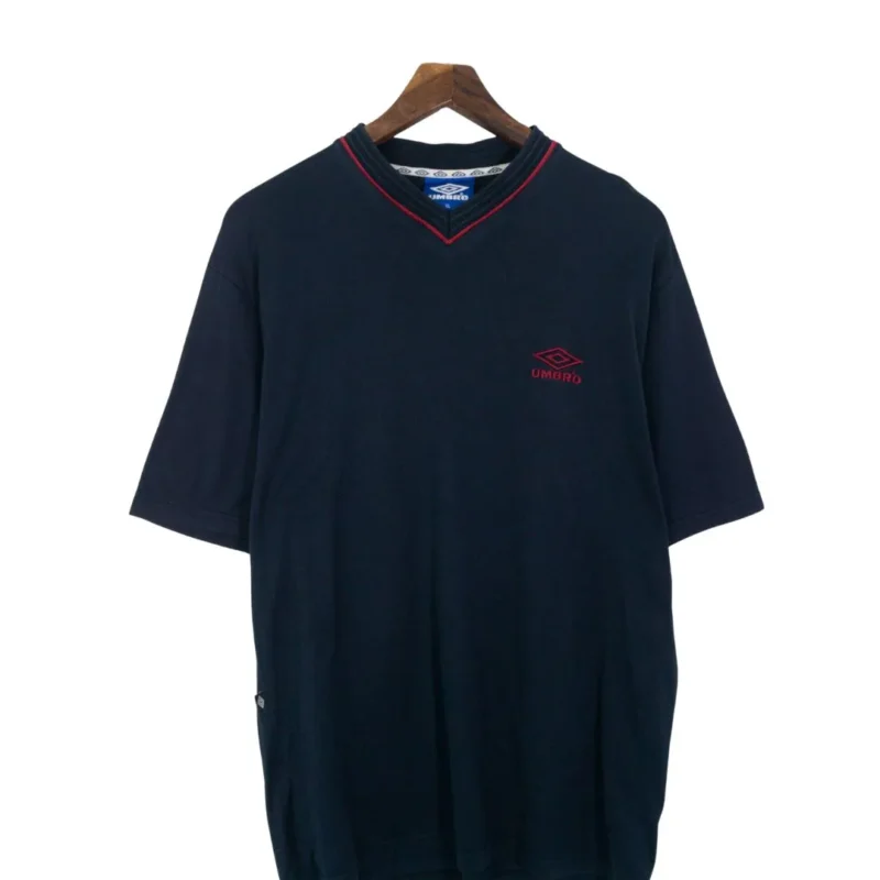 Camiseta Umbro vintage 90s azul marino/burdeos XL