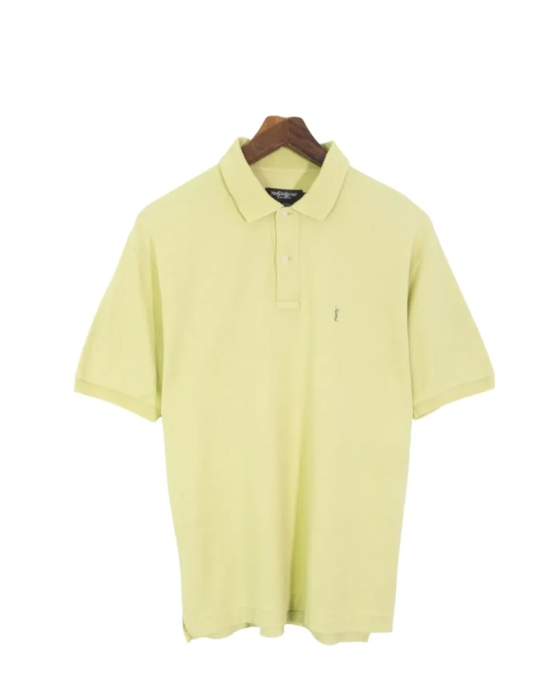 Polo Yves Saint Laurent vintage 00s amarillo claro M