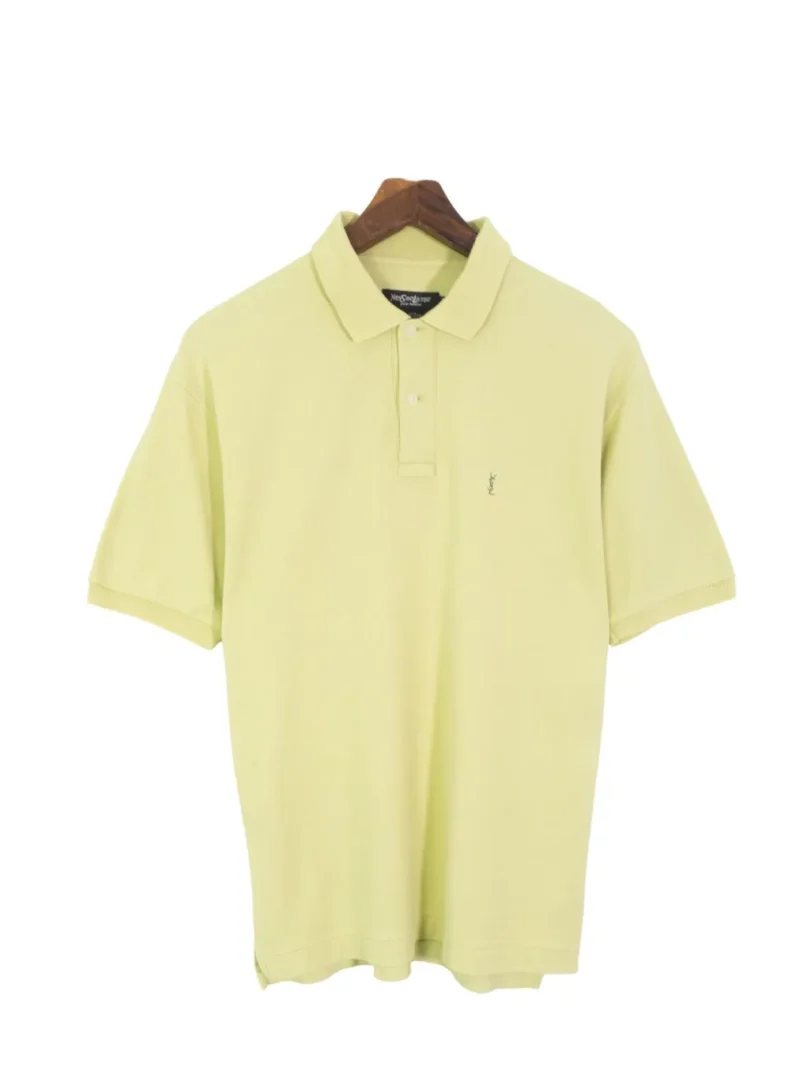 Polo Yves Saint Laurent vintage 00s amarillo claro M