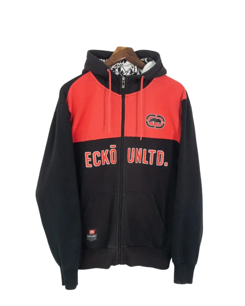 Sudadera con cremallera Ecko Unltd Y2K negro/rojo XL