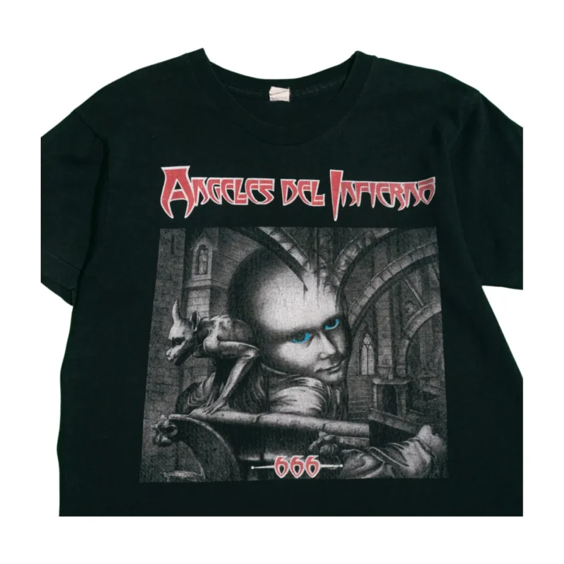 Camiseta Angeles Del Infierno vintage 90s negro XL - Imagen 3