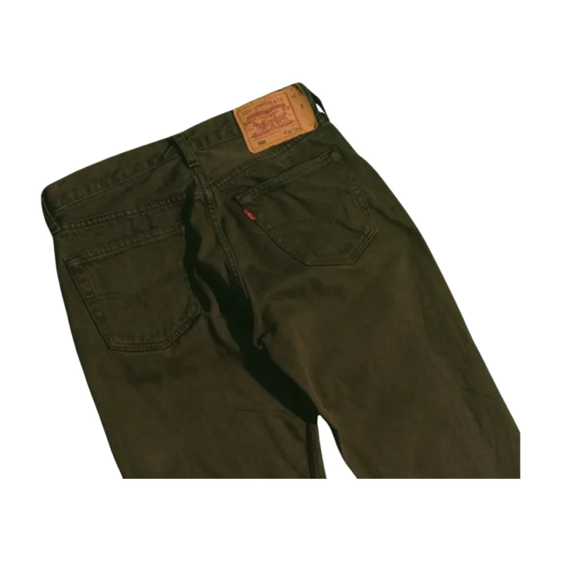 Pantalón vaquero  Levis 501 marrón W31 - Imagen 3