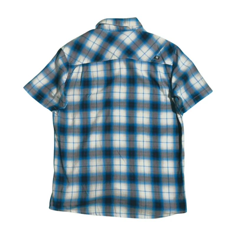 Camisa de cuadros Dc Skate azul/blanco S - Imagen 3