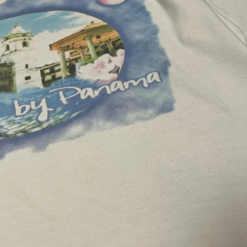 Camiseta crop Panama vintage 00s blanca S - Imagen 3