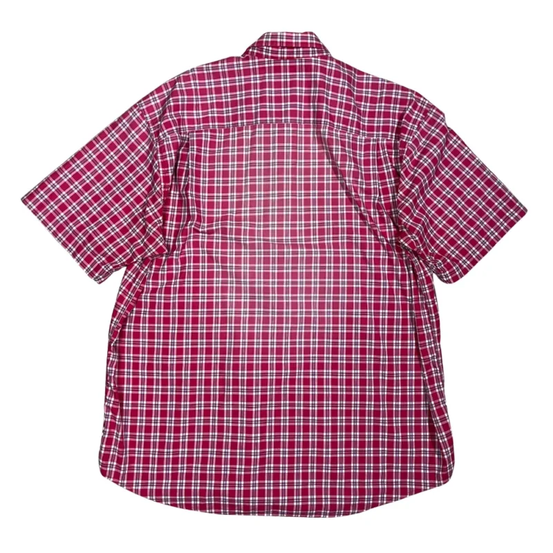 Camisa de cuadros Lacoste vintage 00s rojo XXL - Imagen 5