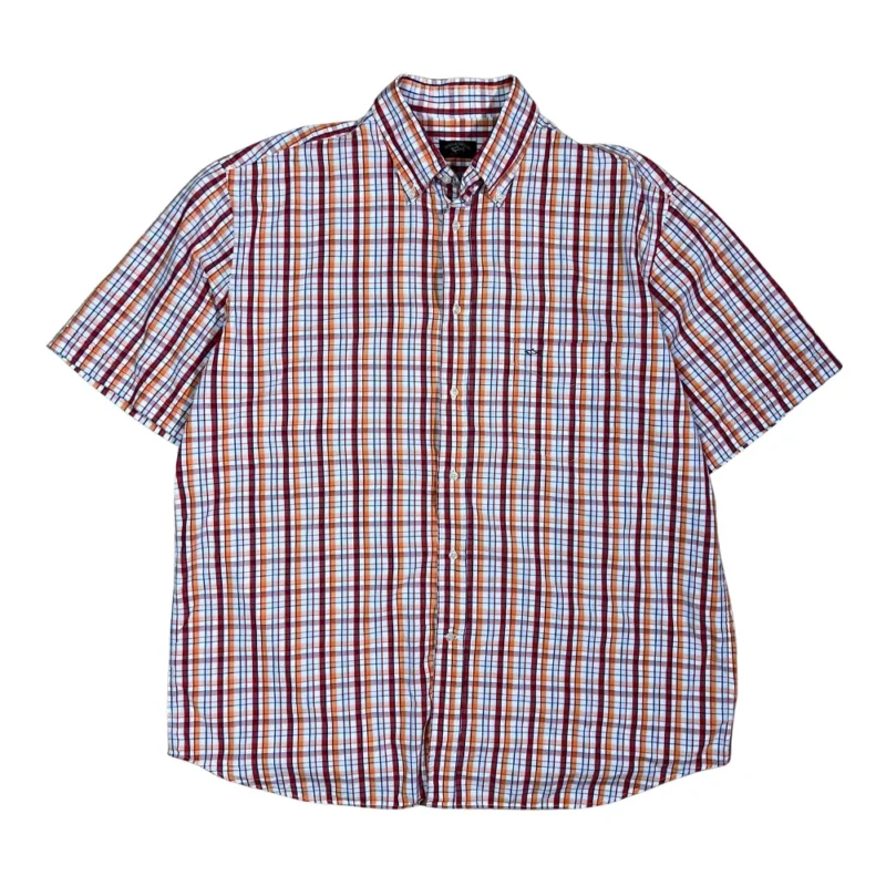 Camisa de cuadros Paul Shark vintage 00s L