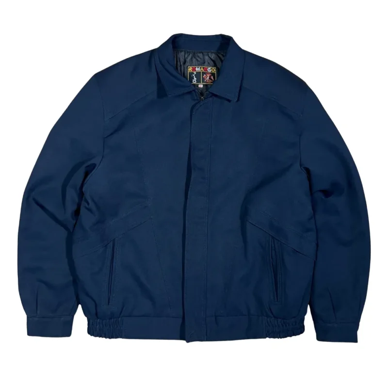 Chaqueta bomber vintage 90s azul marino XL