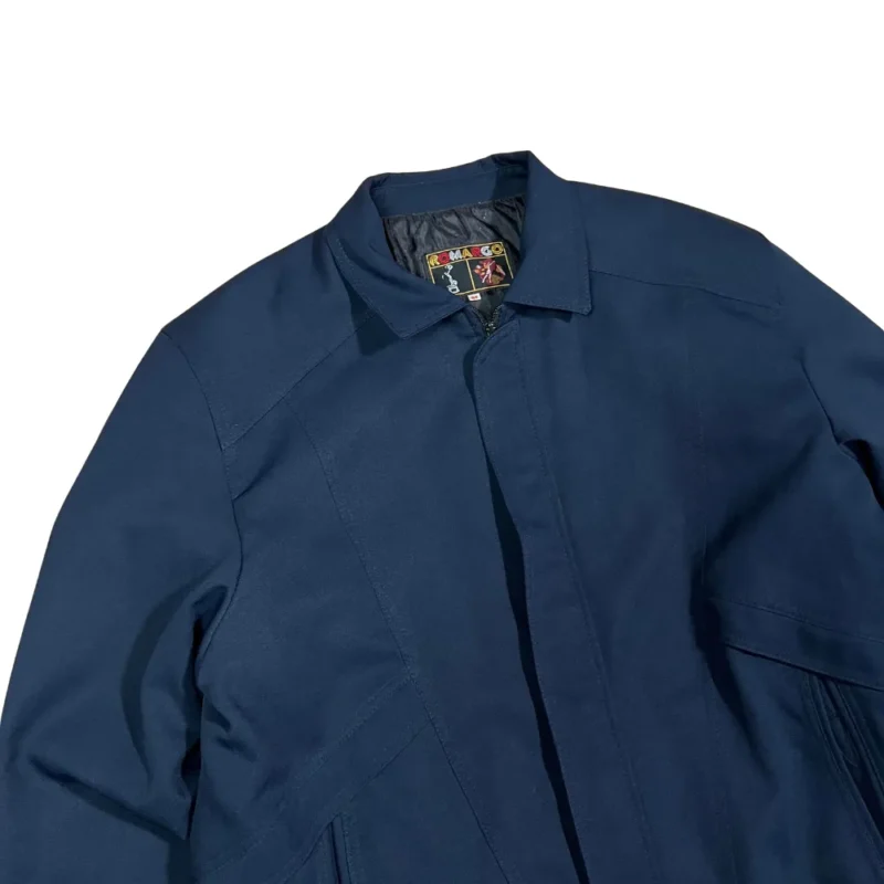 Chaqueta bomber vintage 90s azul marino XL - Imagen 2