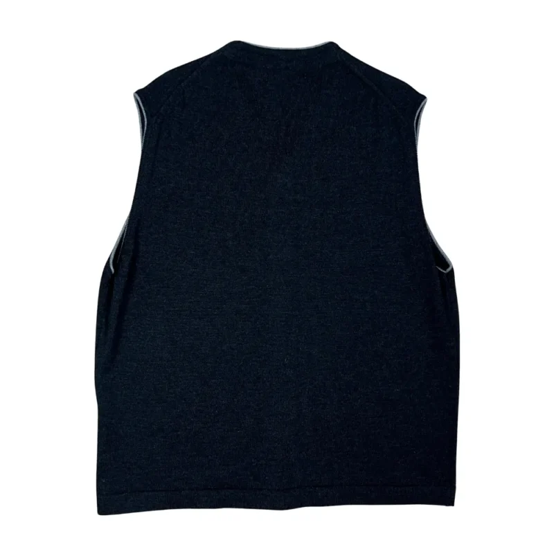 Chaleco Pierre Cardin vintage 90s gris XL - Imagen 3