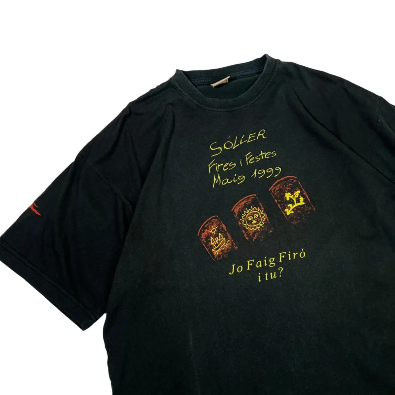 Camiseta vintage negra 1999 XL - Imagen 2