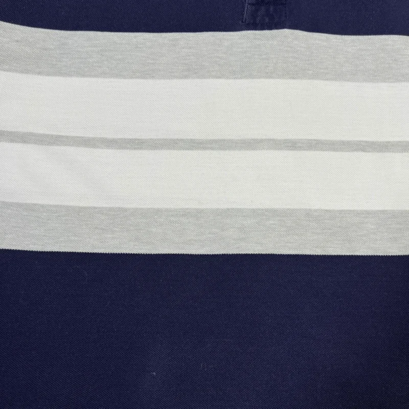 Polo Lacoste vintage 00s azul marino/blanco M - Imagen 3