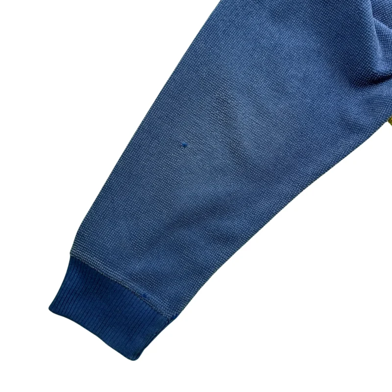 Sudadera vintage 90s azul/amarillo XS - Imagen 4
