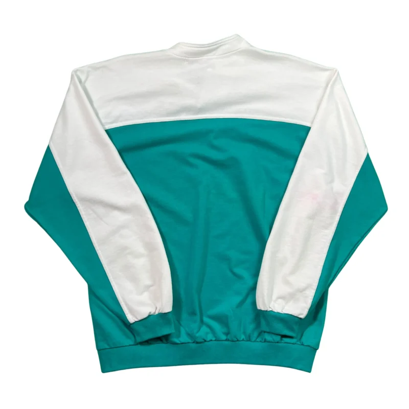 Sudadera vintage 90s verde/blanco L - Imagen 6
