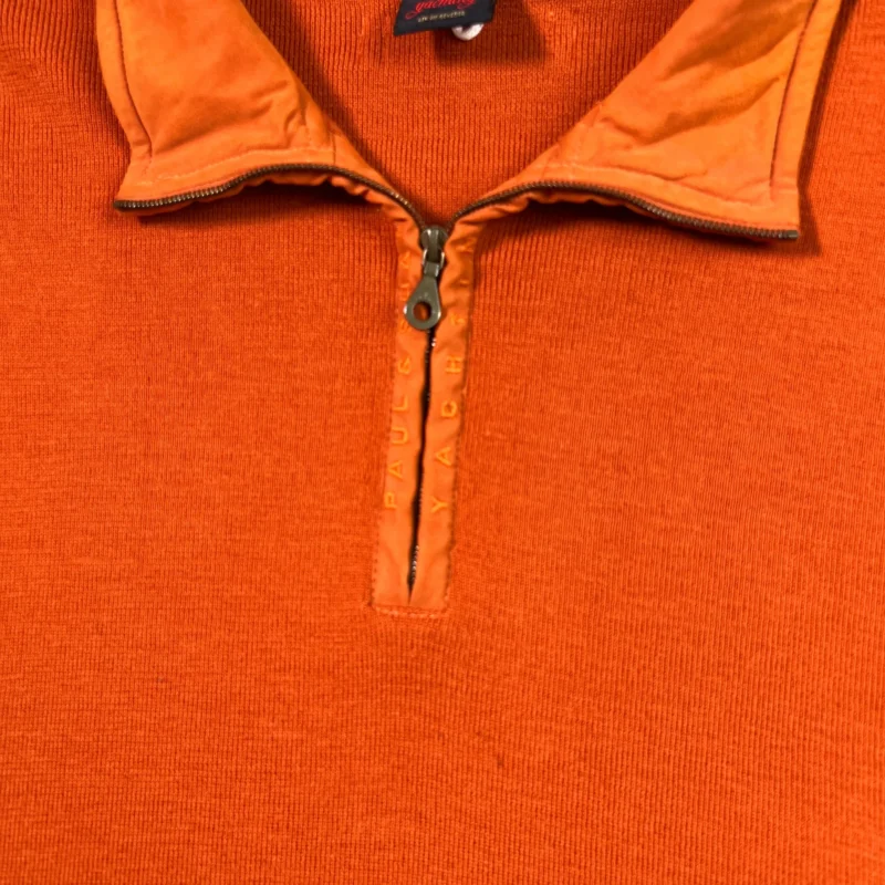 Jerse 1/4 zip Paul Shark vintage 00s naranja XL - Imagen 3
