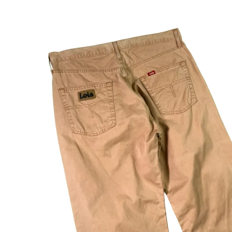 Pantalon Lois vintage 00s marrón W34 - Imagen 4