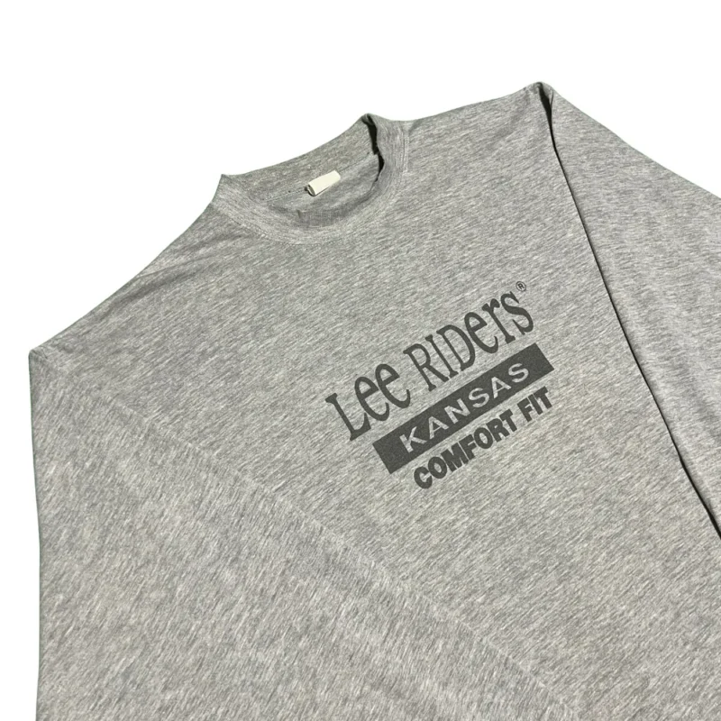 Camiseta manga larga Lee vintage 90s gris XL - Imagen 2