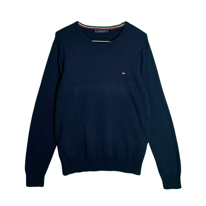 Jersey algodón Tommy Hilfiger azul marino M